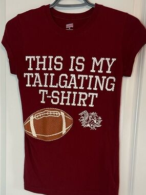 Soffe Burgundy Graphic 'This Is My Tailgating T-Shirt' Short Sleeve Tee Gamecock